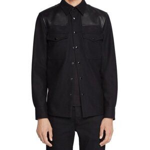 Rag & Bone Men's Key Wool & Leather Shirt Jacket